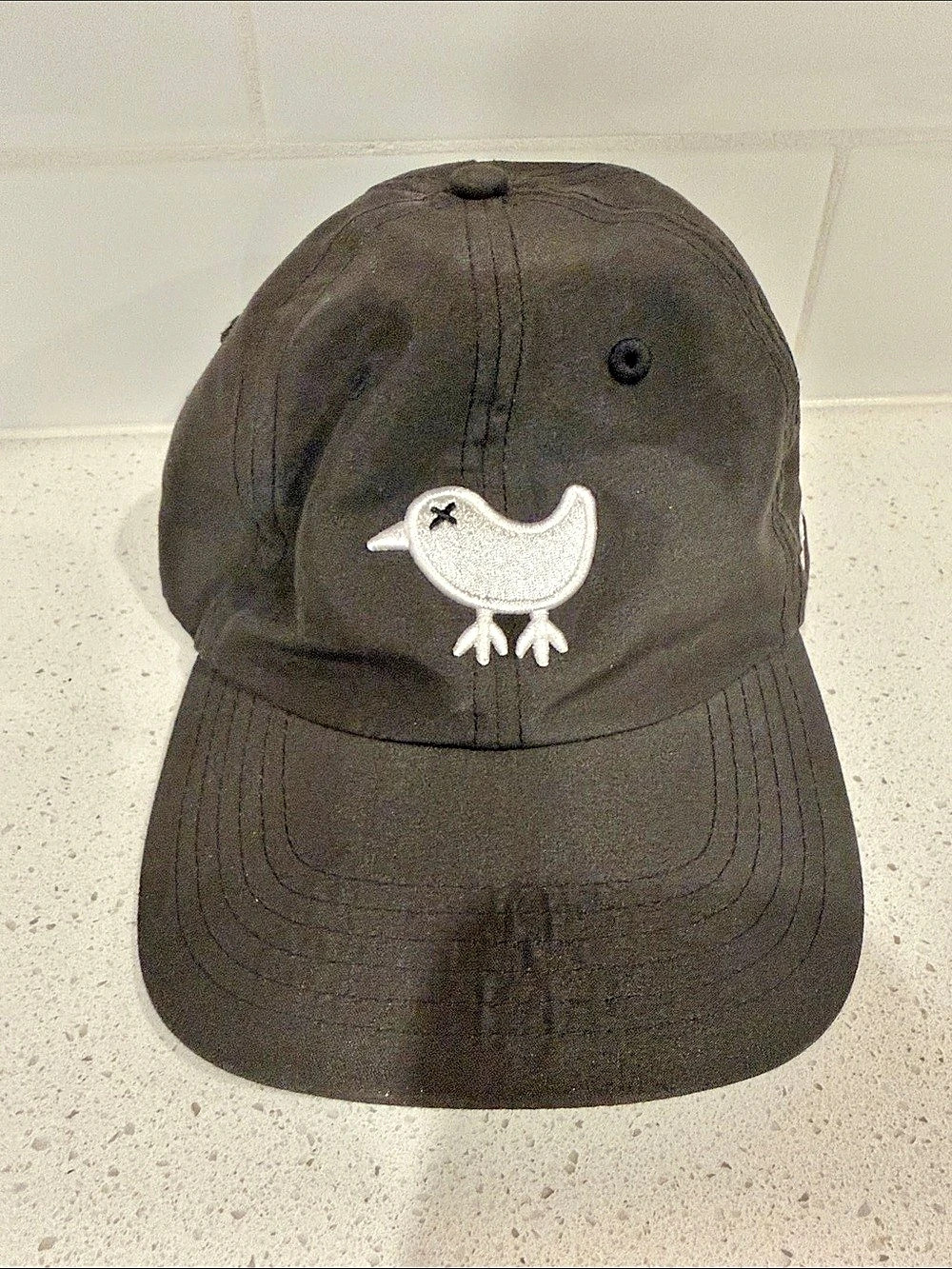 Bad Birdie Black Golf Hat White Bird Logo Cap